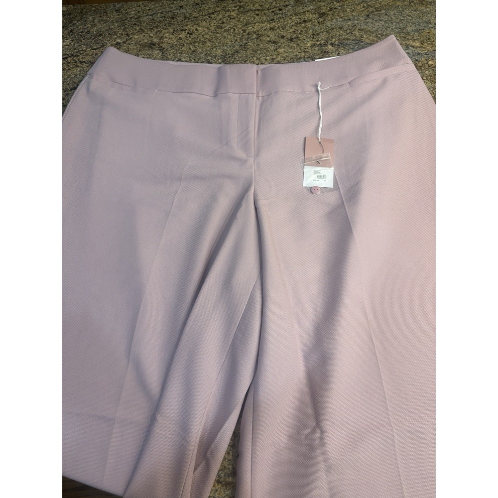 NWT Lane Bryant The‎ Allie Wide Leg Pants Pink Moderately Curvy Fit Size 26S